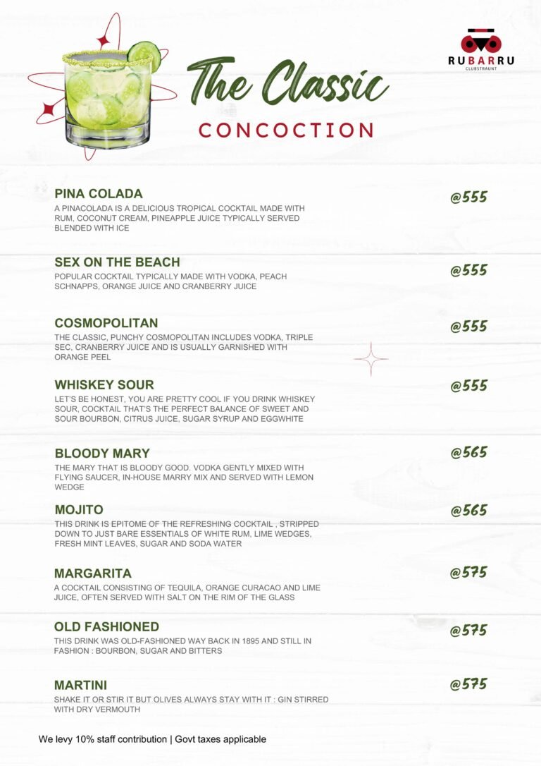 RBR Expo Drinks Menu May’26