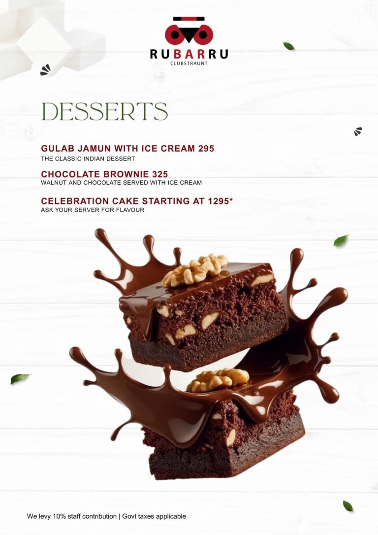 RBR Food Menu May’26