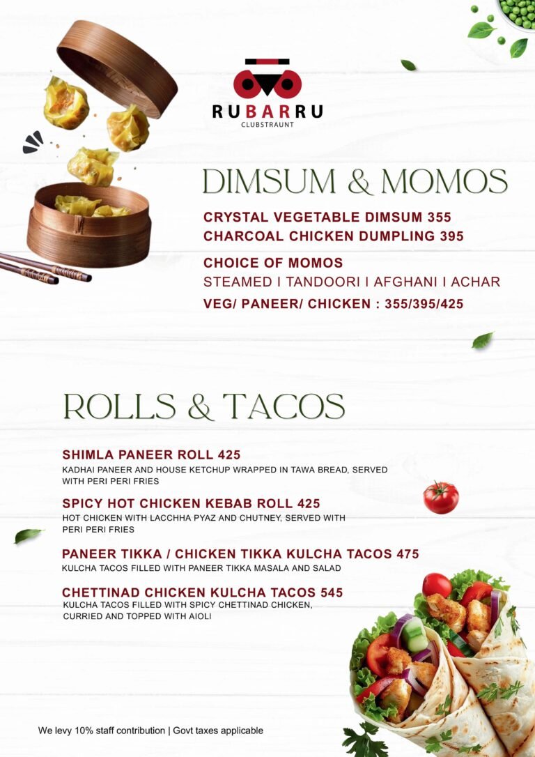 RBR Food Menu May’26